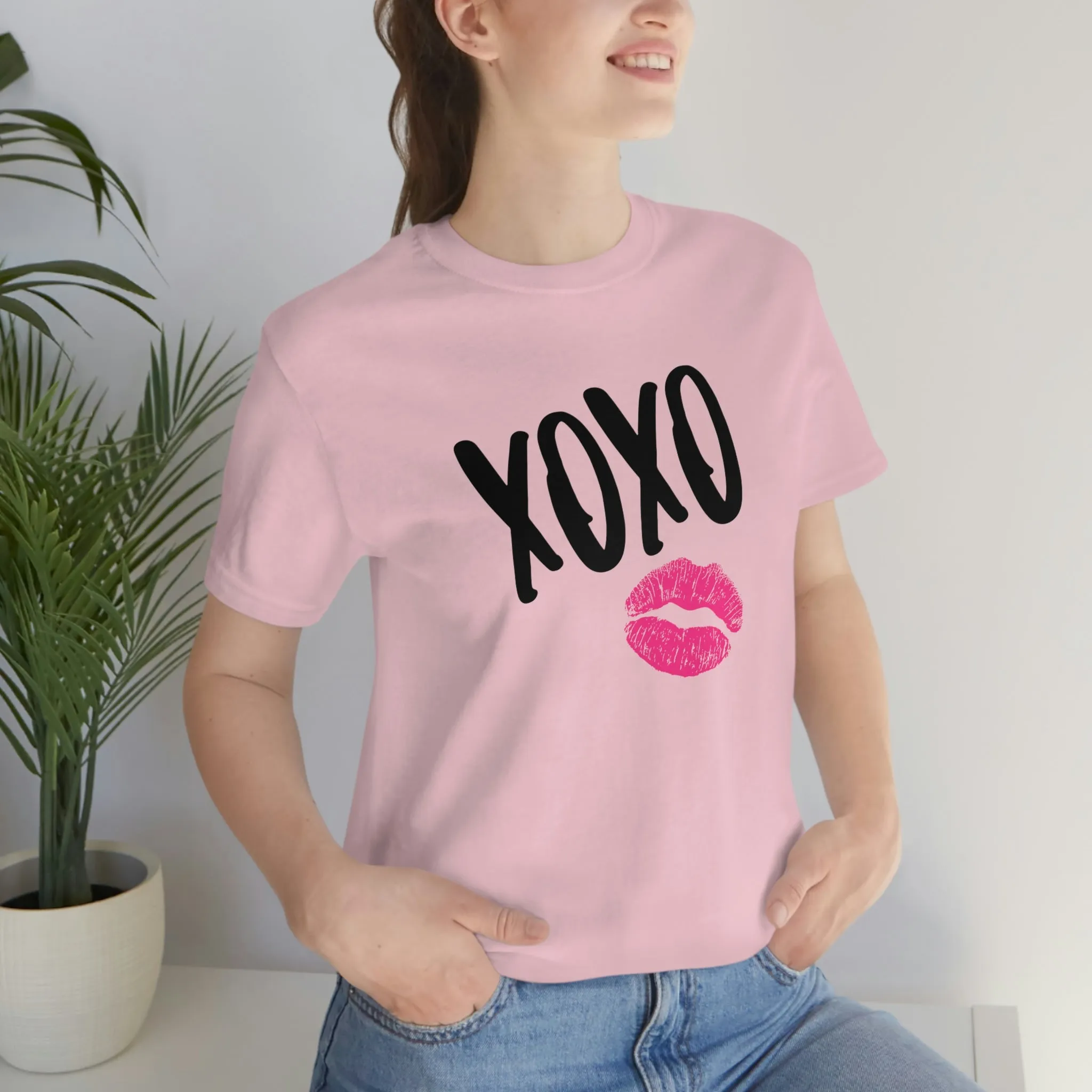 XOXO Kiss Valentine Unisex Tee sold by Always Stylish Mama product image thumbnail 4