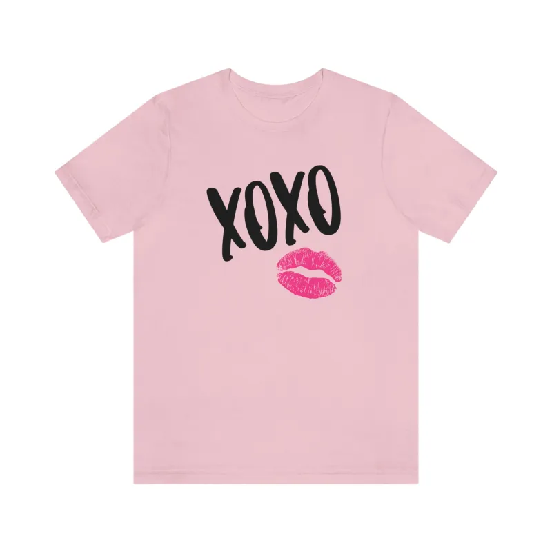 XOXO Kiss Valentine Unisex Tee sold by Always Stylish Mama