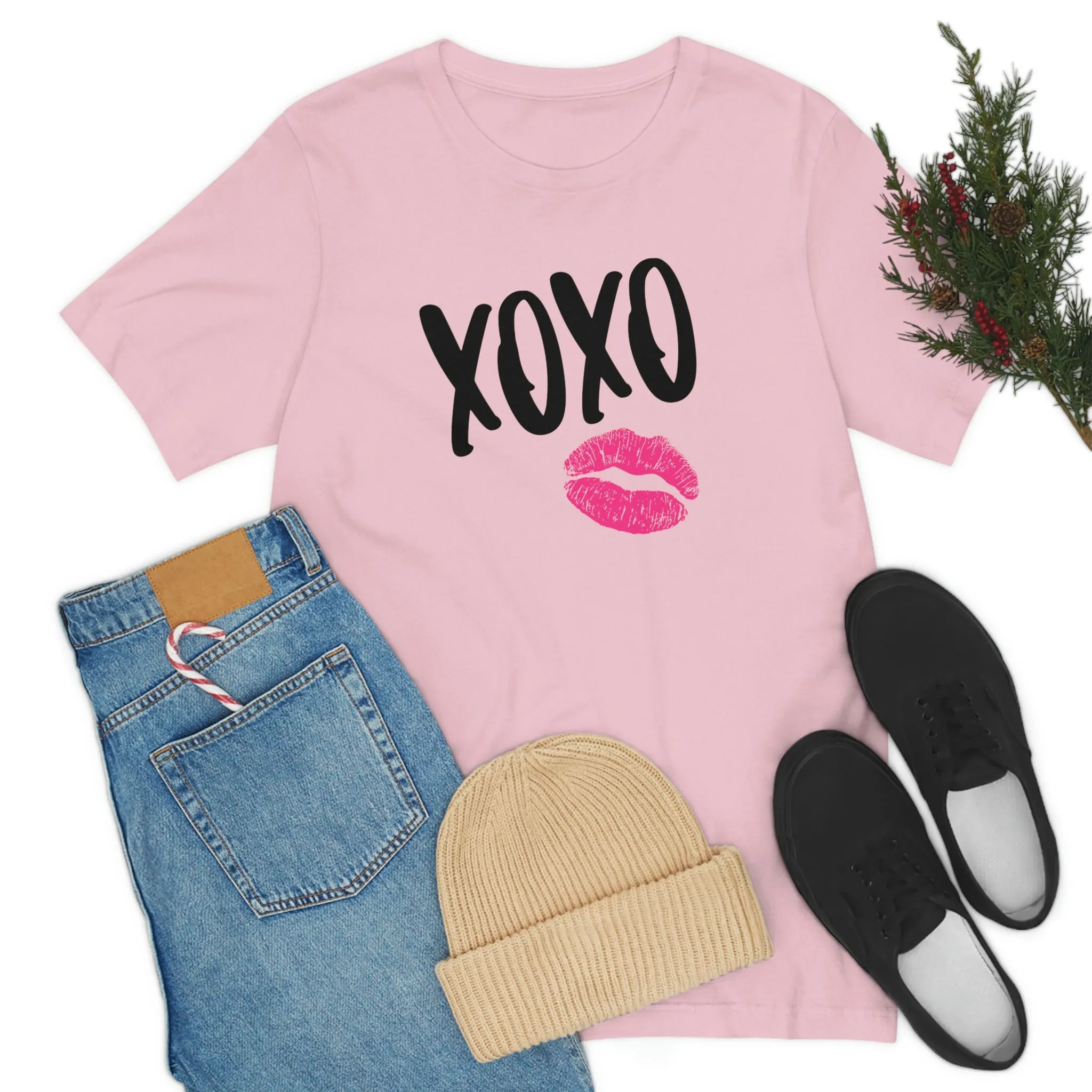 XOXO Kiss Valentine Unisex Tee sold by Always Stylish Mama product image thumbnail 5