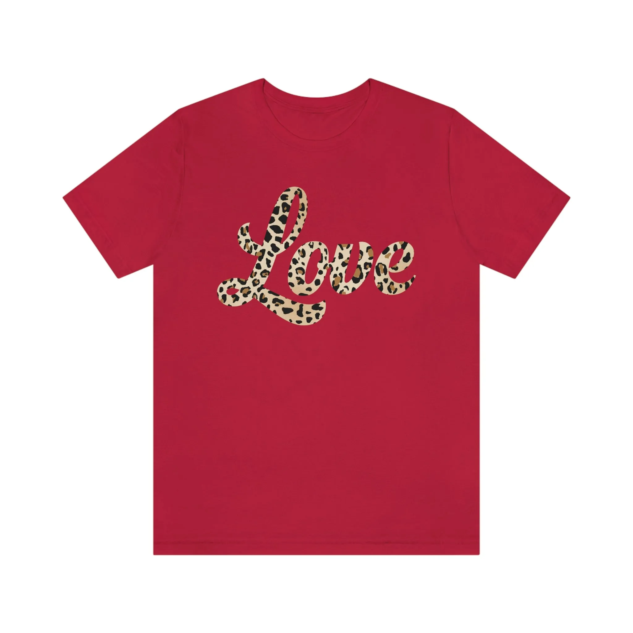 Leopard Love Valentine Unisex Tee sold by Always Stylish Mama