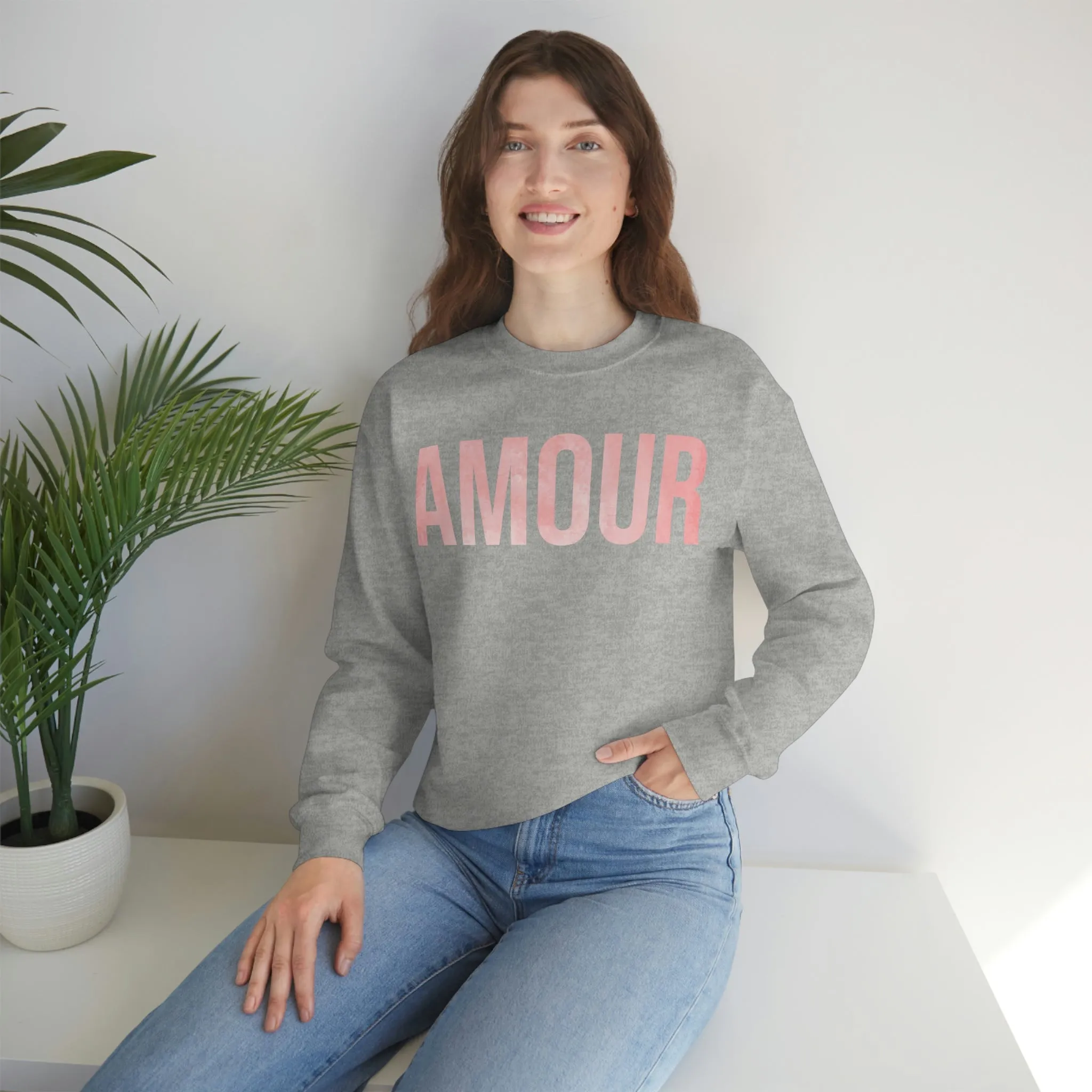 Amour Unisex Sweatshirt sold by Always Stylish Mama product image thumbnail 4