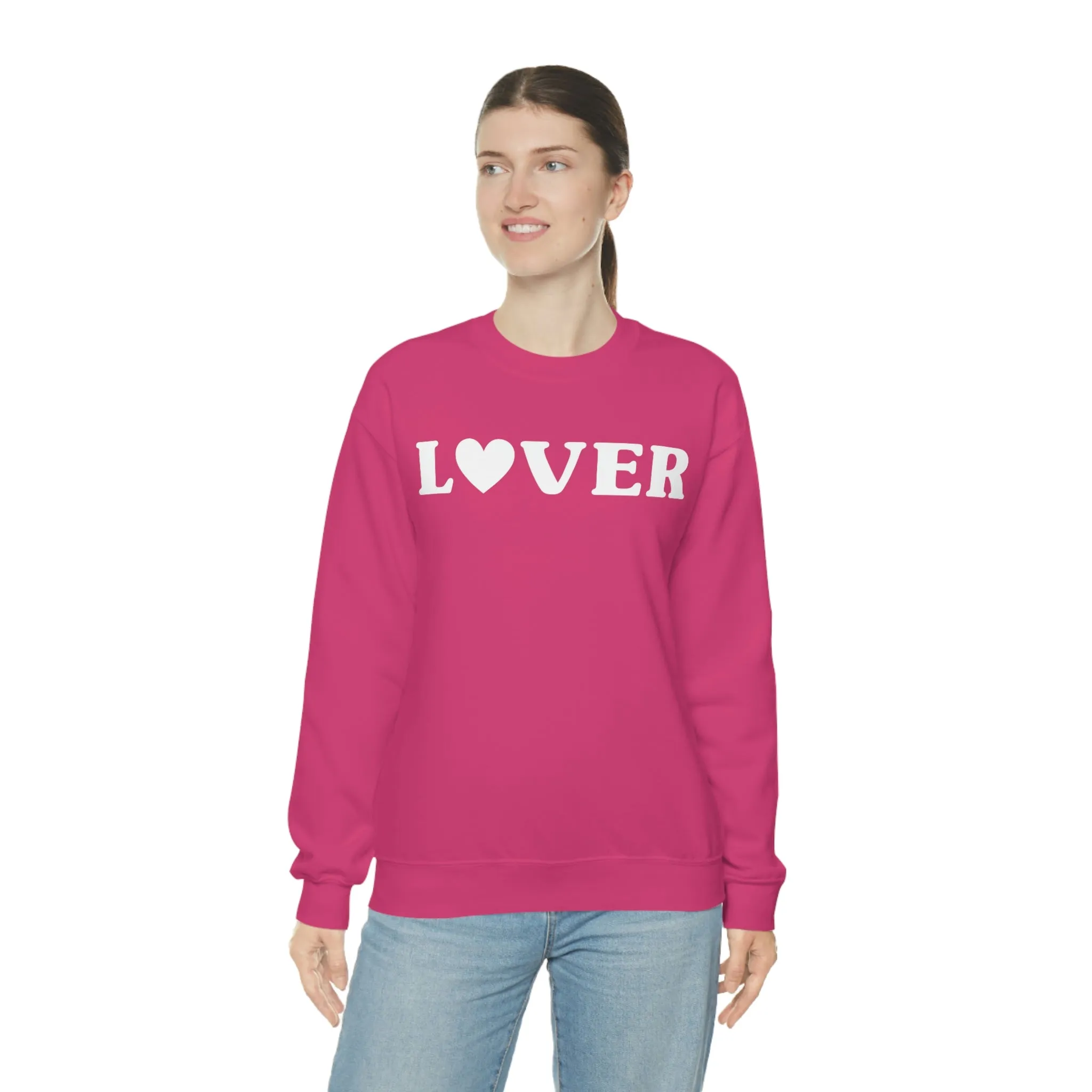 Lover Heart Unisex Sweatshirt sold by Always Stylish Mama product image thumbnail 3