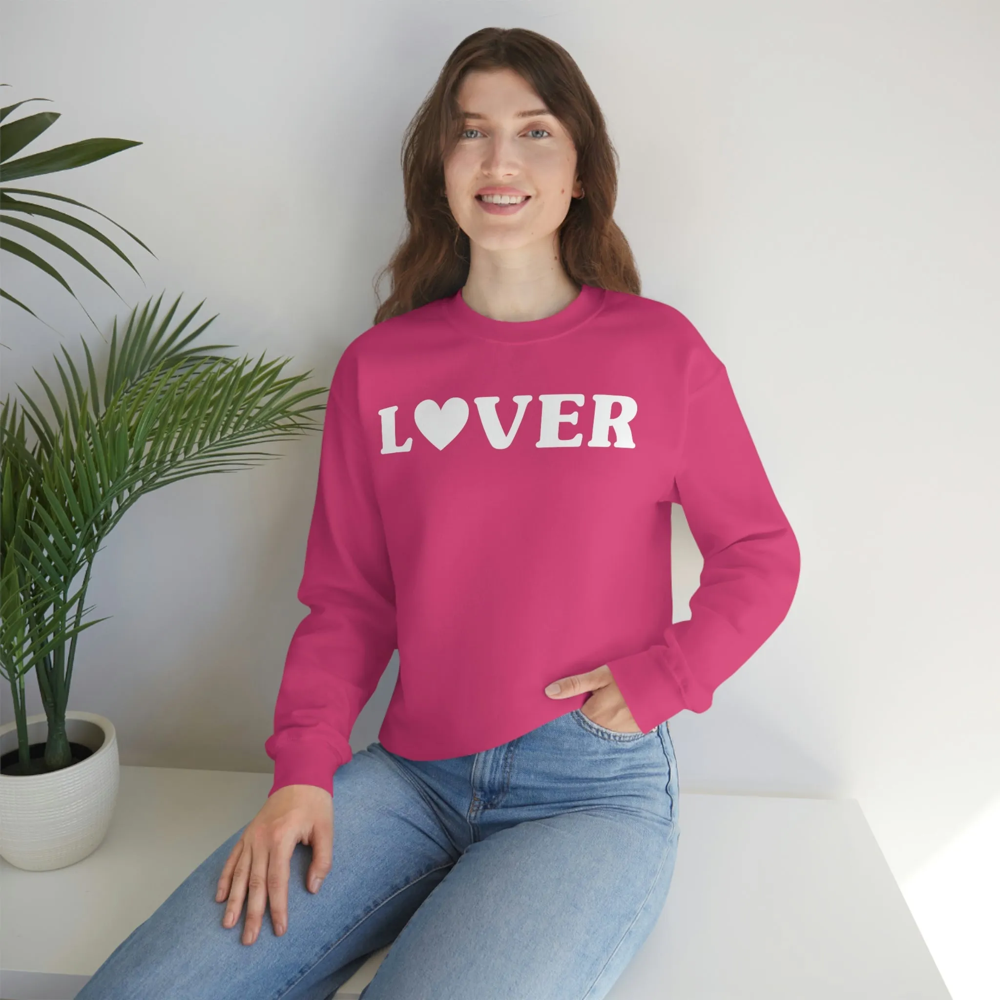 Lover Heart Unisex Sweatshirt sold by Always Stylish Mama product image thumbnail 4