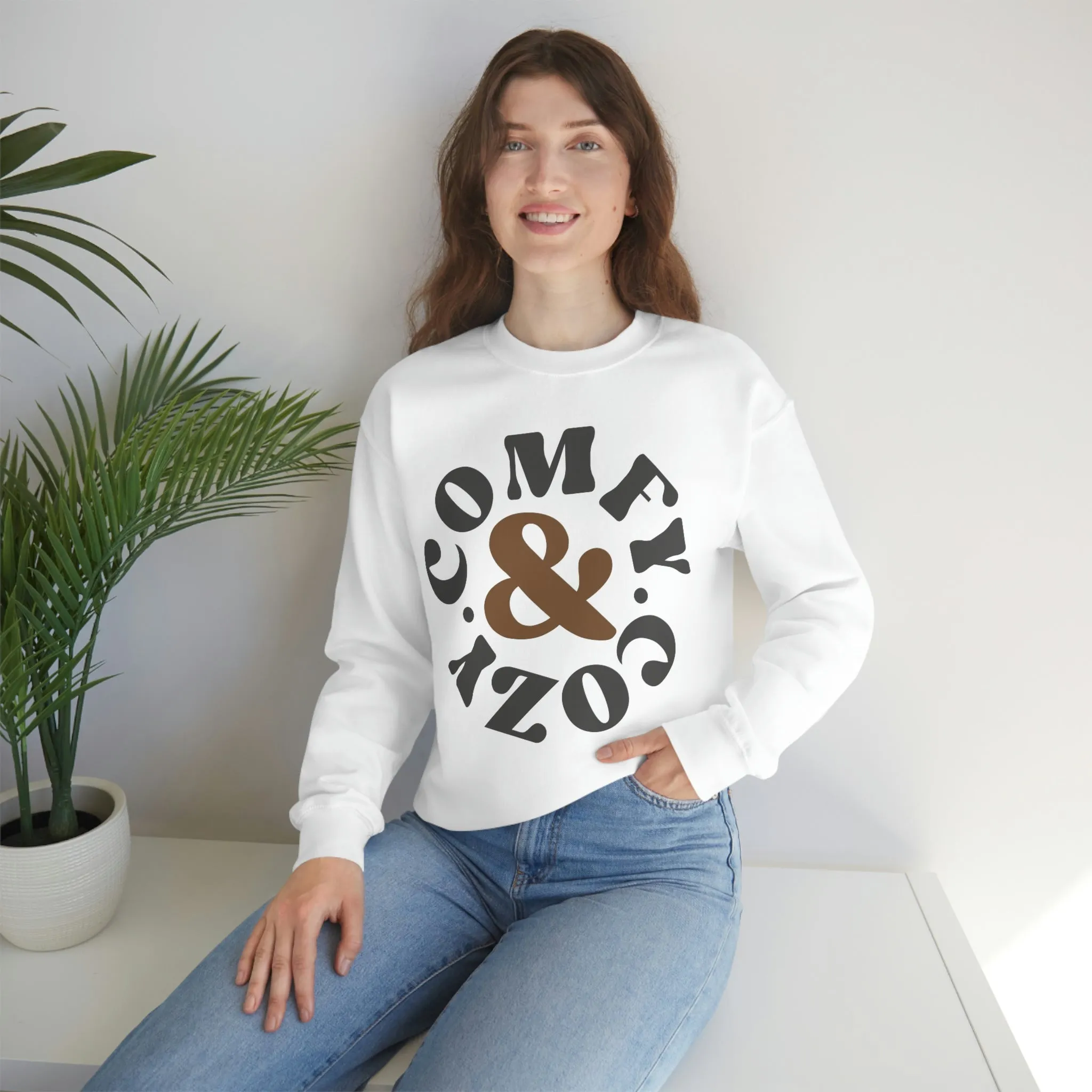 Comfy & Cozy Unisex Sweatshirt sold by Always Stylish Mama product image thumbnail 4