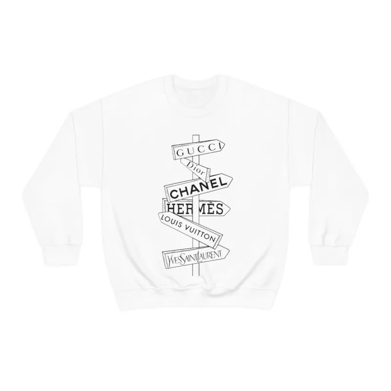 Fashion Street Signs Unisex Sweatshirt sold by Always Stylish Mama