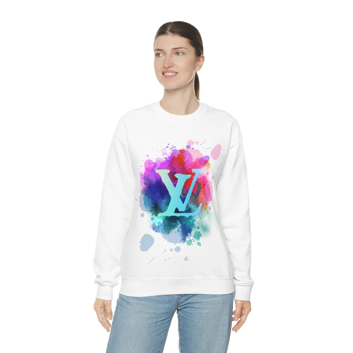 Watercolor Splash Sweatshirt sold by Always Stylish Mama product image thumbnail 3