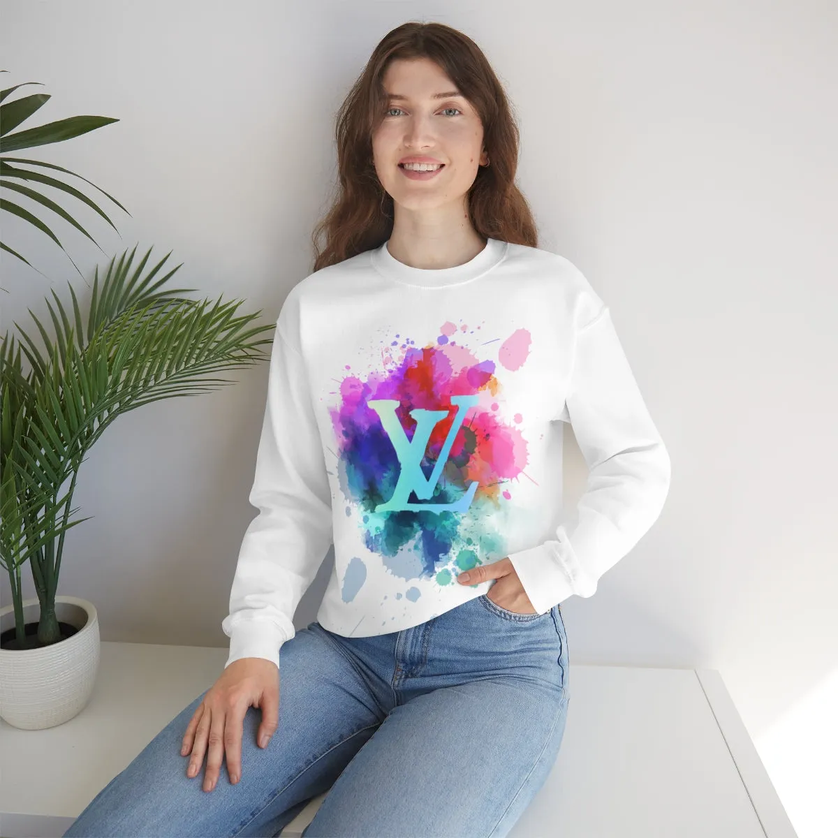 Watercolor Splash Sweatshirt sold by Always Stylish Mama product image thumbnail 4