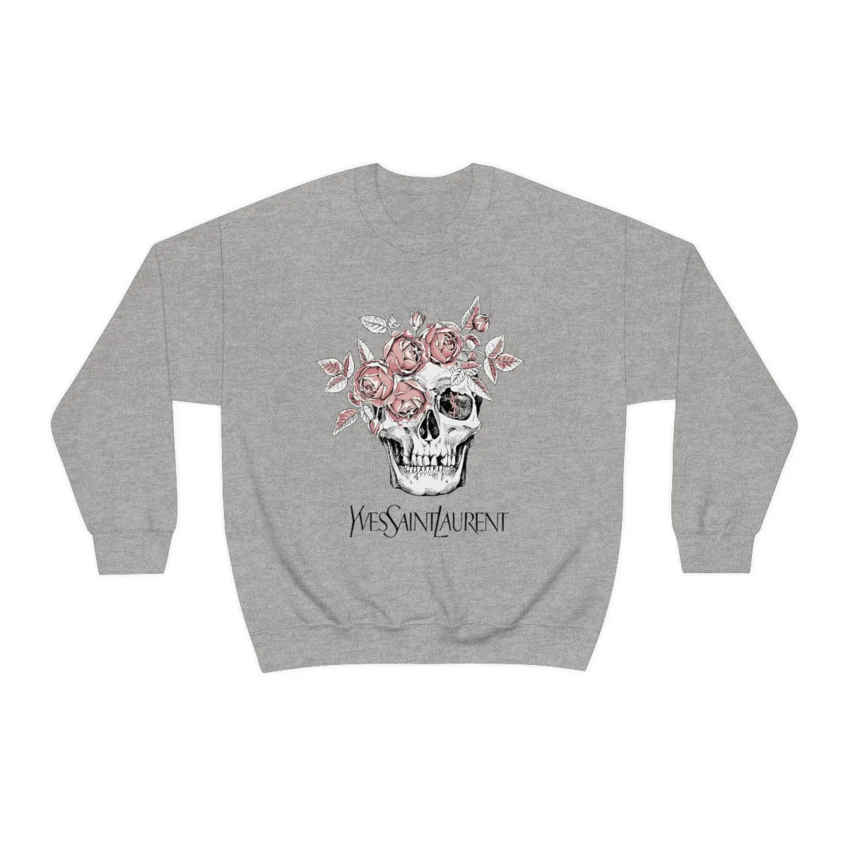 Skull Pink Roses Unisex Sweatshirt sold by Always Stylish Mama