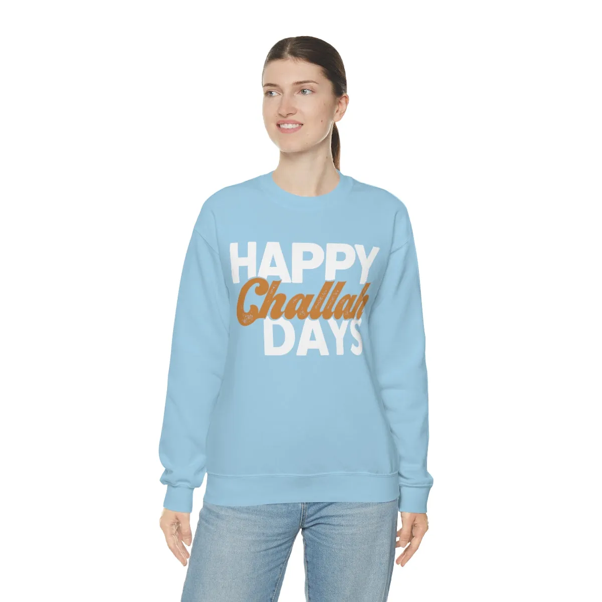 Happy Challah Days Unisex Sweatshirt sold by Always Stylish Mama product image thumbnail 3