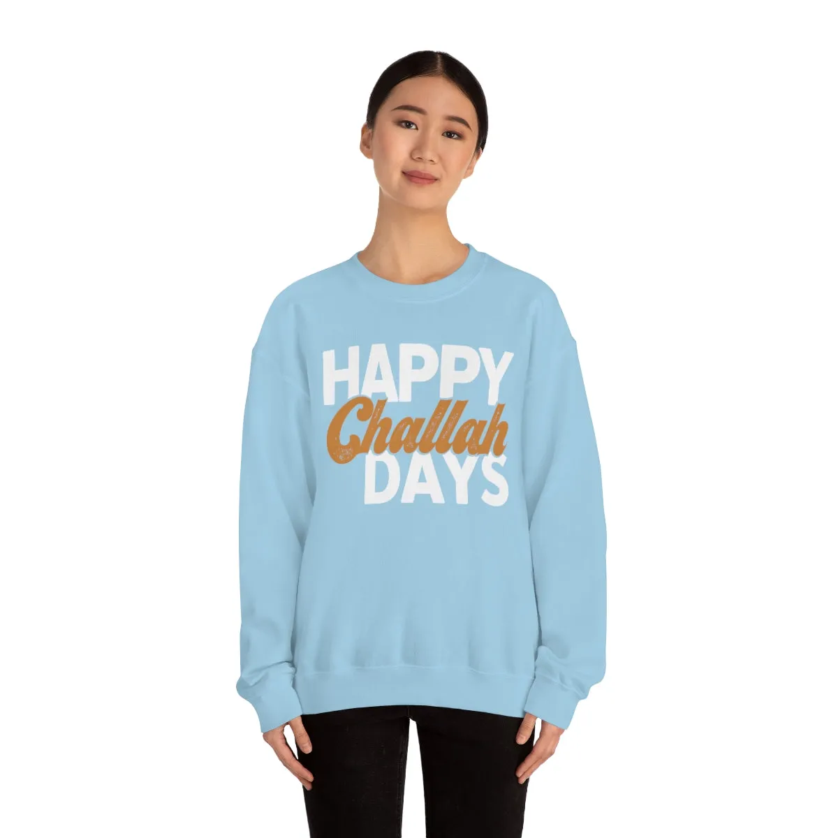 Happy Challah Days Unisex Sweatshirt sold by Always Stylish Mama product image thumbnail 2