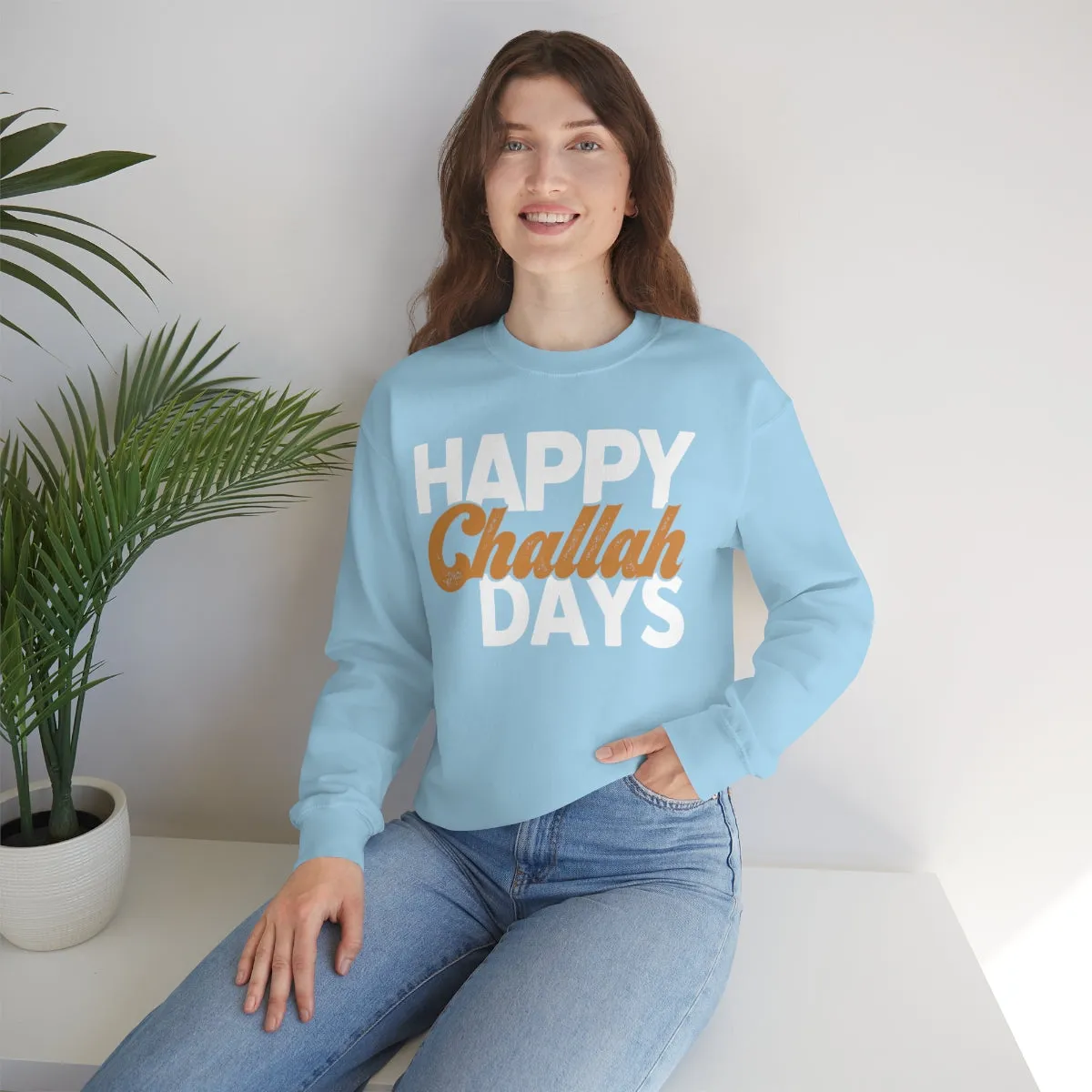 Happy Challah Days Unisex Sweatshirt sold by Always Stylish Mama product image thumbnail 4