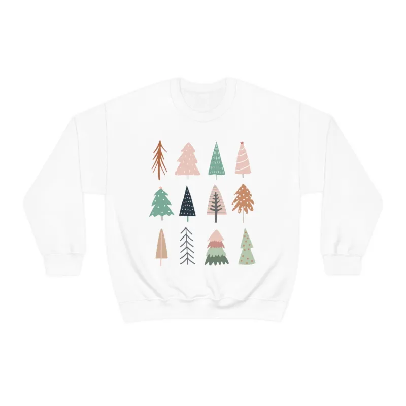 Pretty Christmas Trees Unisex Sweatshirt sold by Always Stylish Mama