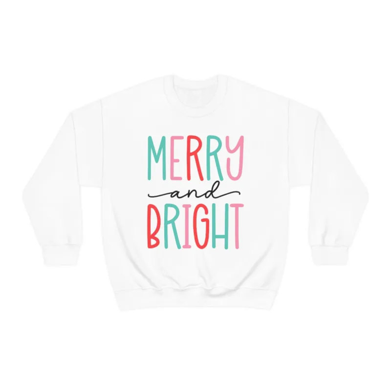 Merry and Bright Unisex Sweatshirt sold by Always Stylish Mama