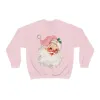 Pink Vintage Santa Claus Unisex Sweatshirt sold by Always Stylish Mama