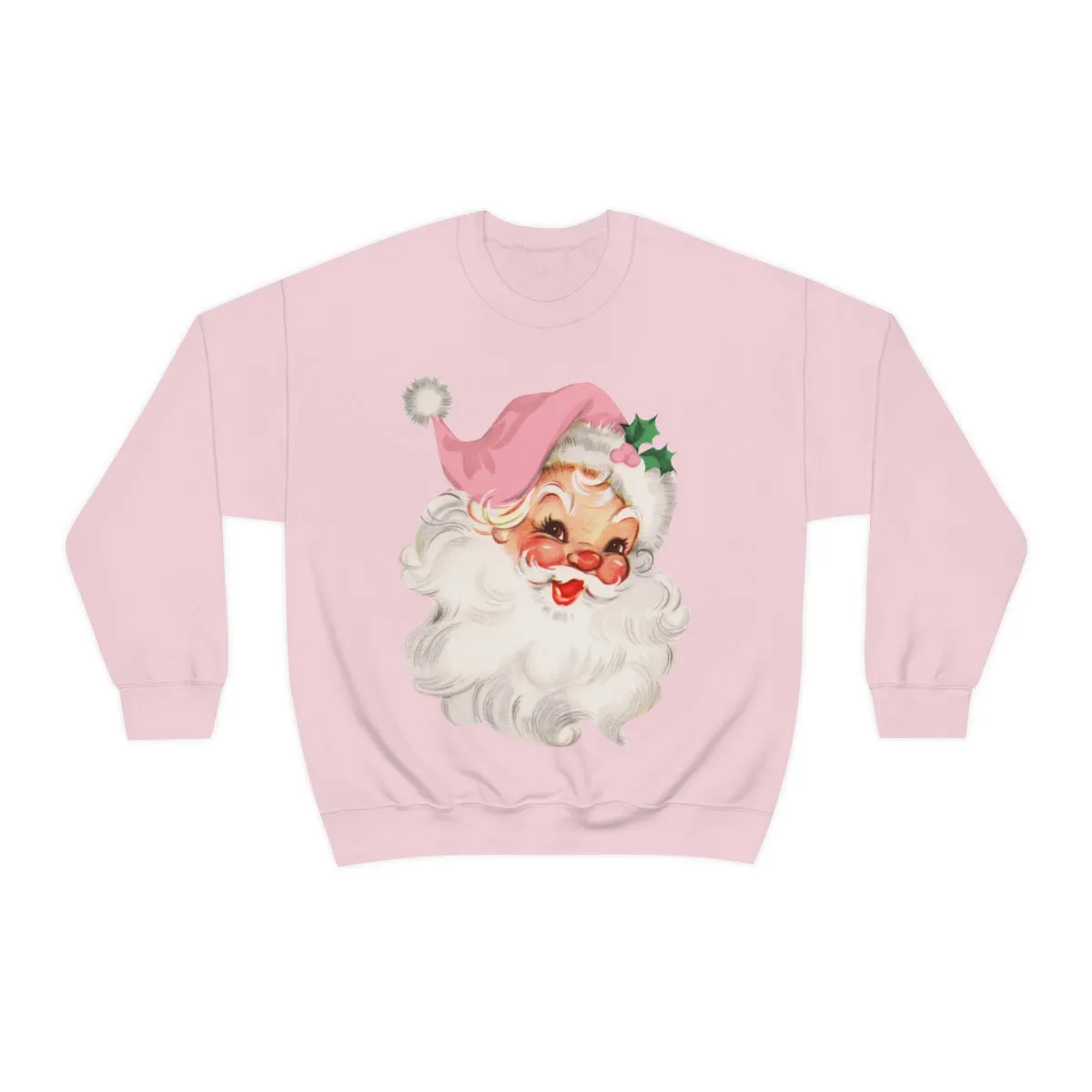 Pink Vintage Santa Claus Unisex Sweatshirt sold by Always Stylish Mama