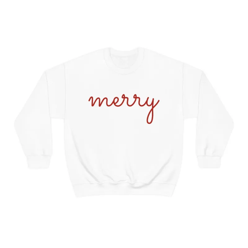 Merry Unisex Sweatshirt sold by Always Stylish Mama