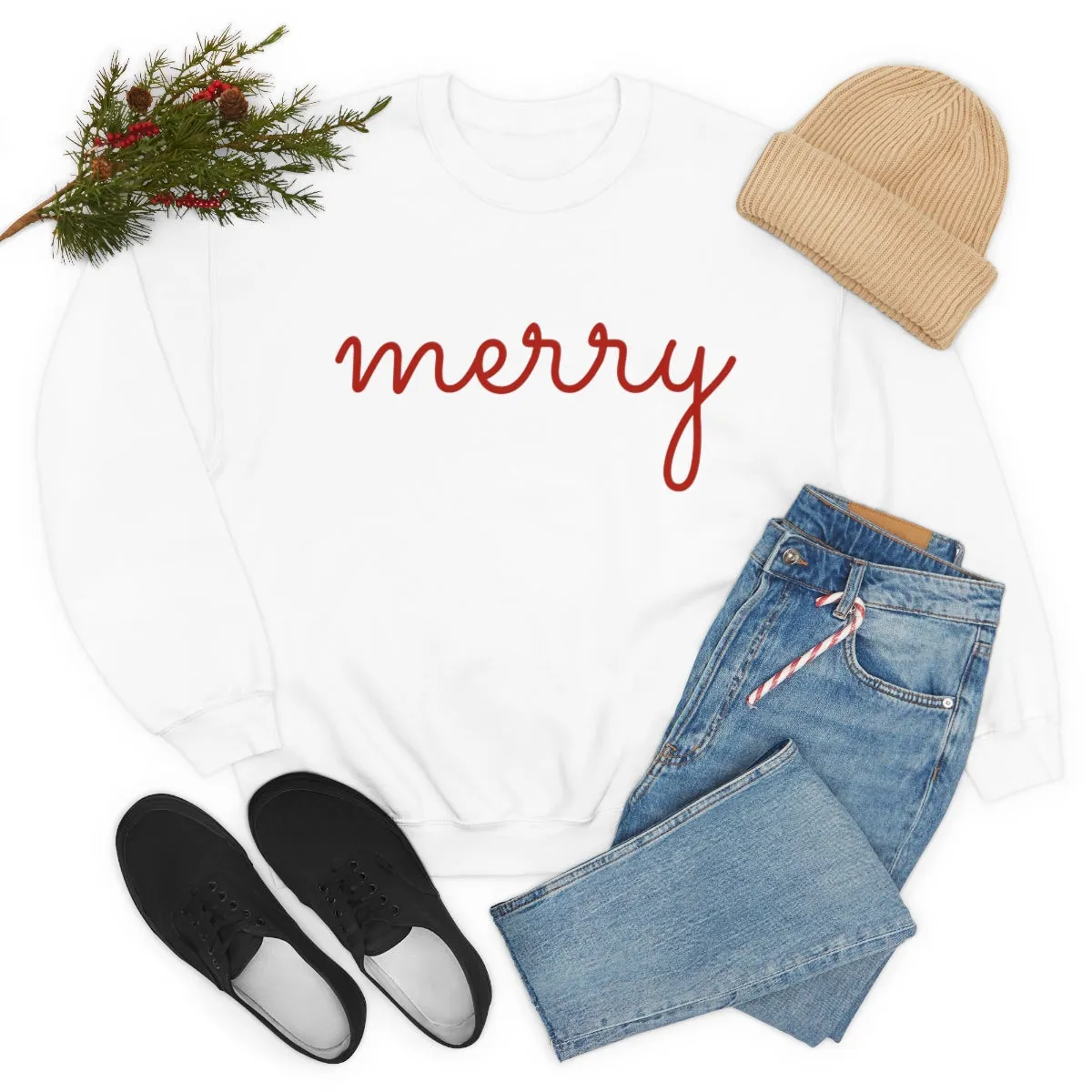 Merry Unisex Sweatshirt sold by Always Stylish Mama product image thumbnail 5