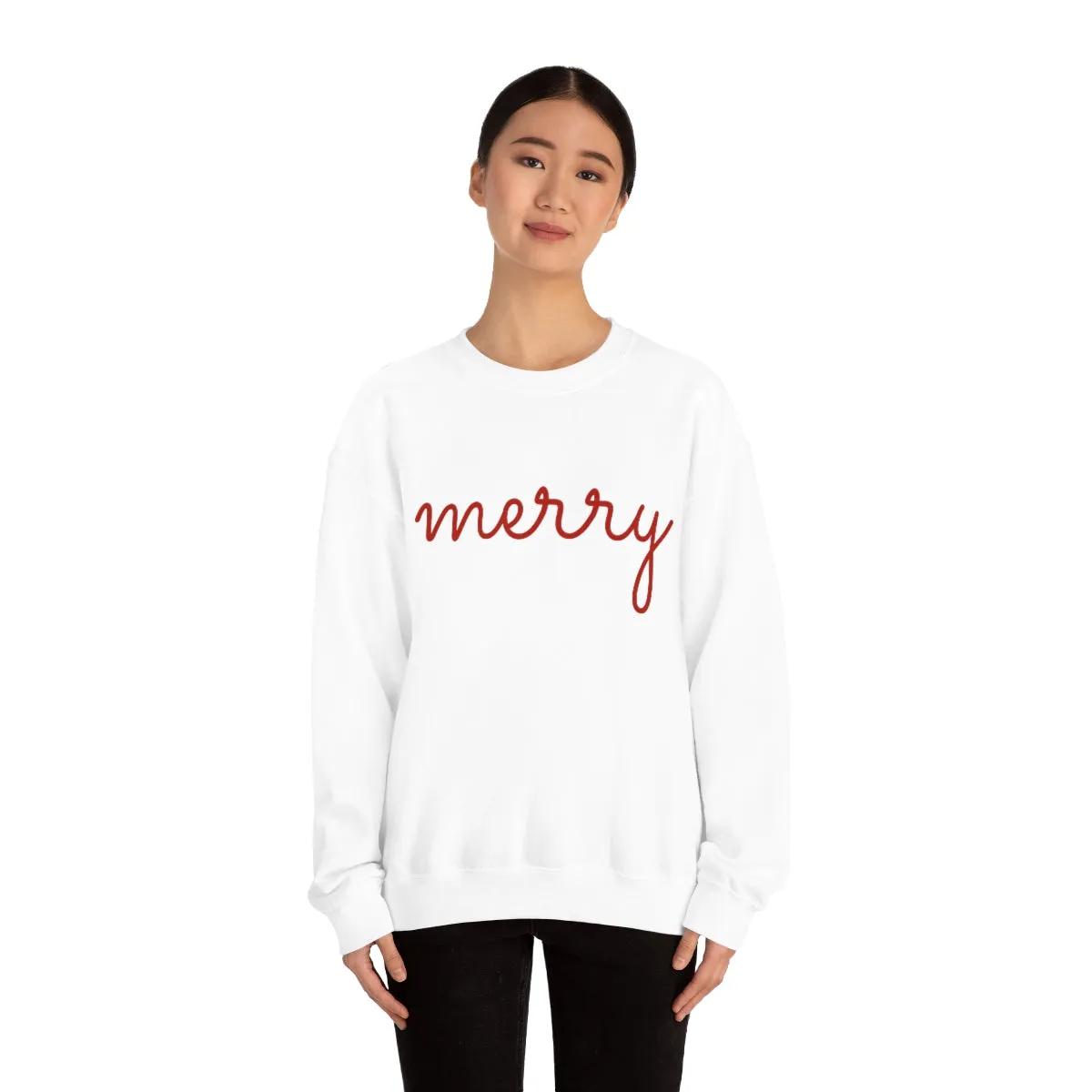 Merry Unisex Sweatshirt sold by Always Stylish Mama product image thumbnail 2