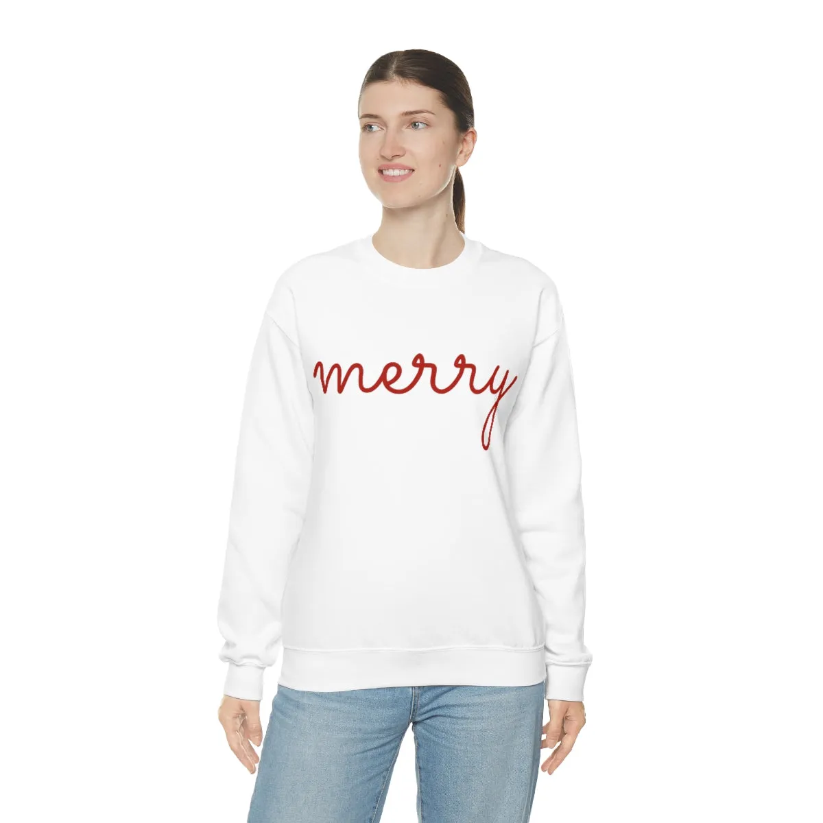 Merry Unisex Sweatshirt sold by Always Stylish Mama product image thumbnail 3