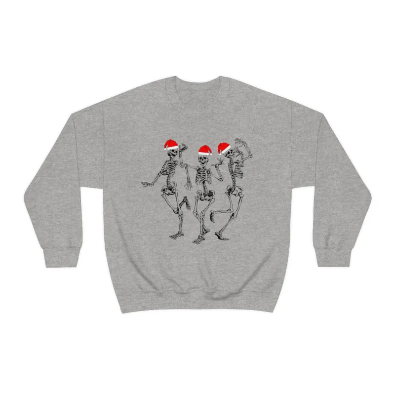 Dancing Skeleton Santas Unisex Sweatshirt sold by Always Stylish Mama