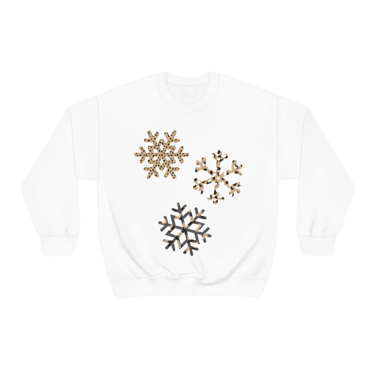 Leopard Snowflakes Unisex Sweatshirt sold by Always Stylish Mama
