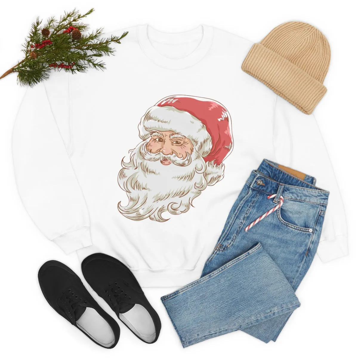 Vintage Santa Claus Unisex Sweatshirt sold by Always Stylish Mama product image thumbnail 5