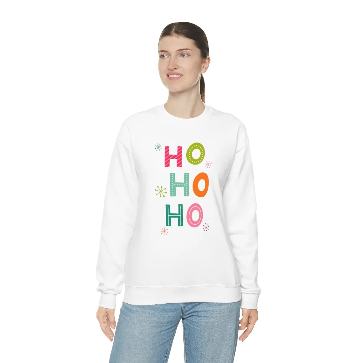 HO HO HO Unisex Sweatshirt sold by Always Stylish Mama product image thumbnail 3
