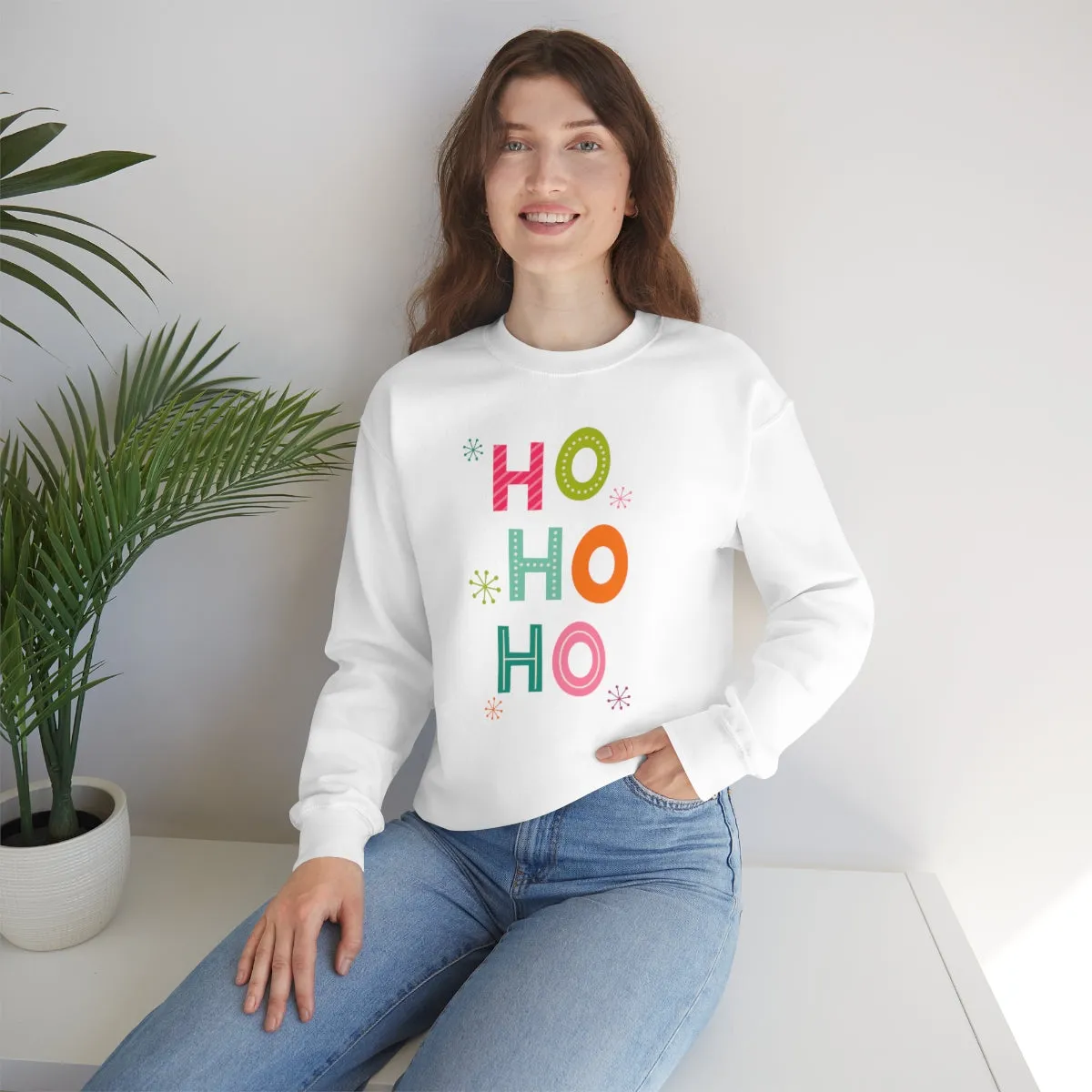 HO HO HO Unisex Sweatshirt sold by Always Stylish Mama product image thumbnail 4
