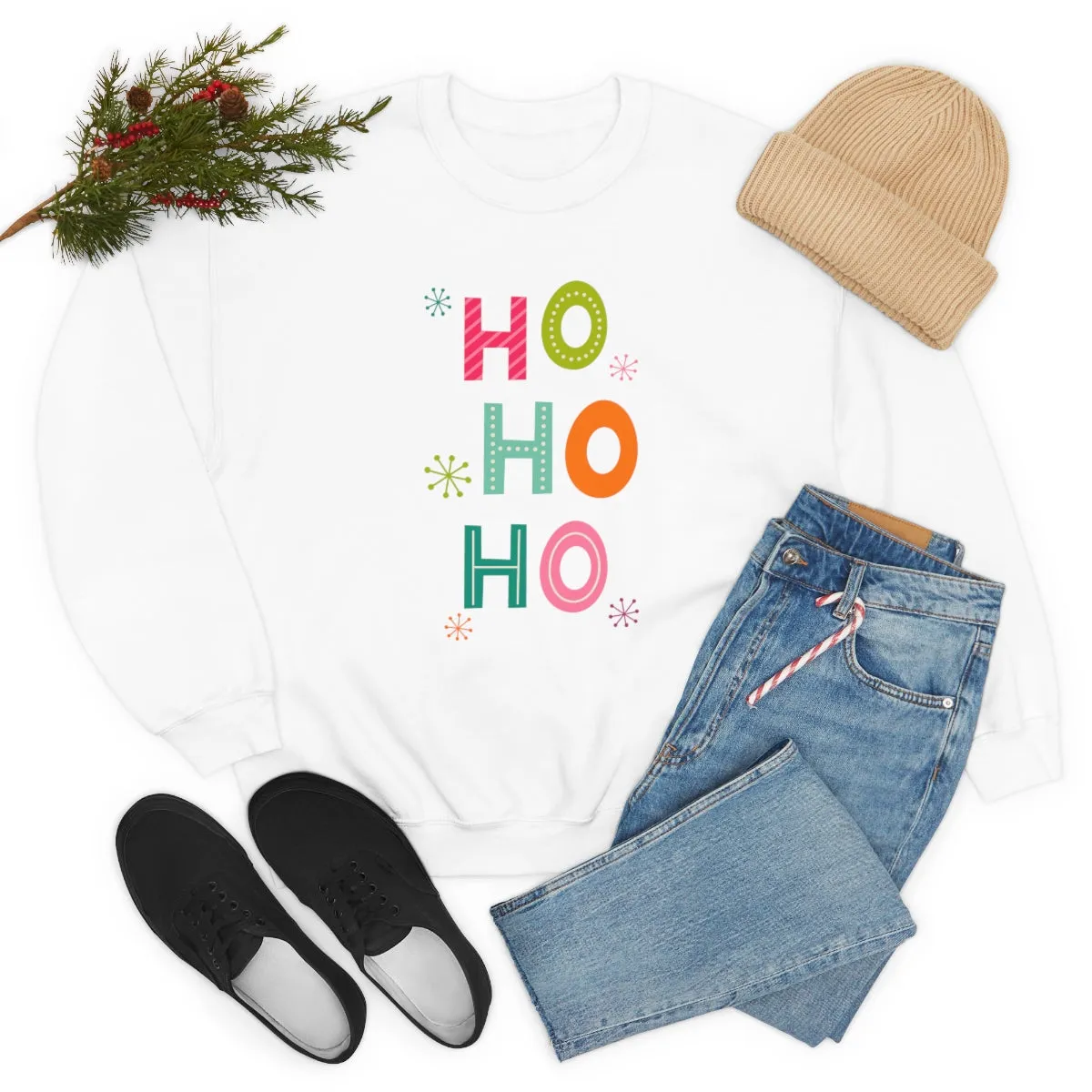 HO HO HO Unisex Sweatshirt sold by Always Stylish Mama product image thumbnail 5