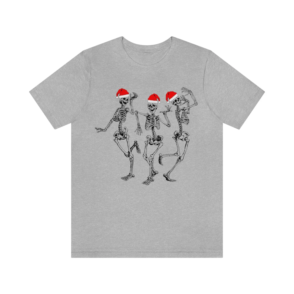 Dancing Skeleton Santas Unisex Tee sold by Always Stylish Mama