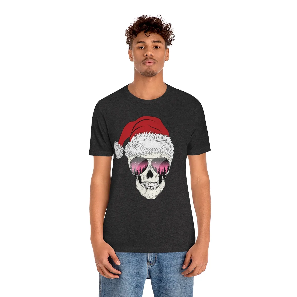 Santa Skull Unisex Tee sold by Always Stylish Mama product image thumbnail 3