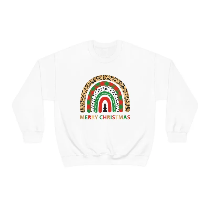 Christmas Rainbow Unisex Sweatshirt sold by Always Stylish Mama