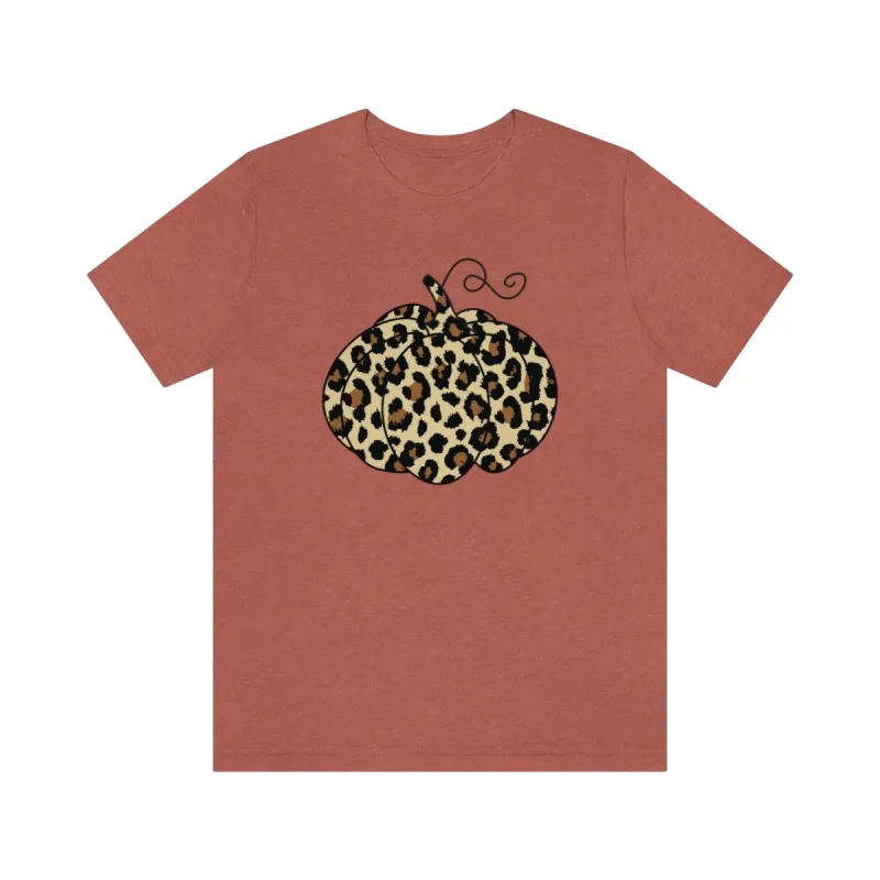 Leopard Pumpkin Unisex Tee sold by Always Stylish Mama