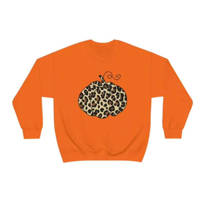 Leopard Pumpkin Unisex Sweatshirt sold by Always Stylish Mama