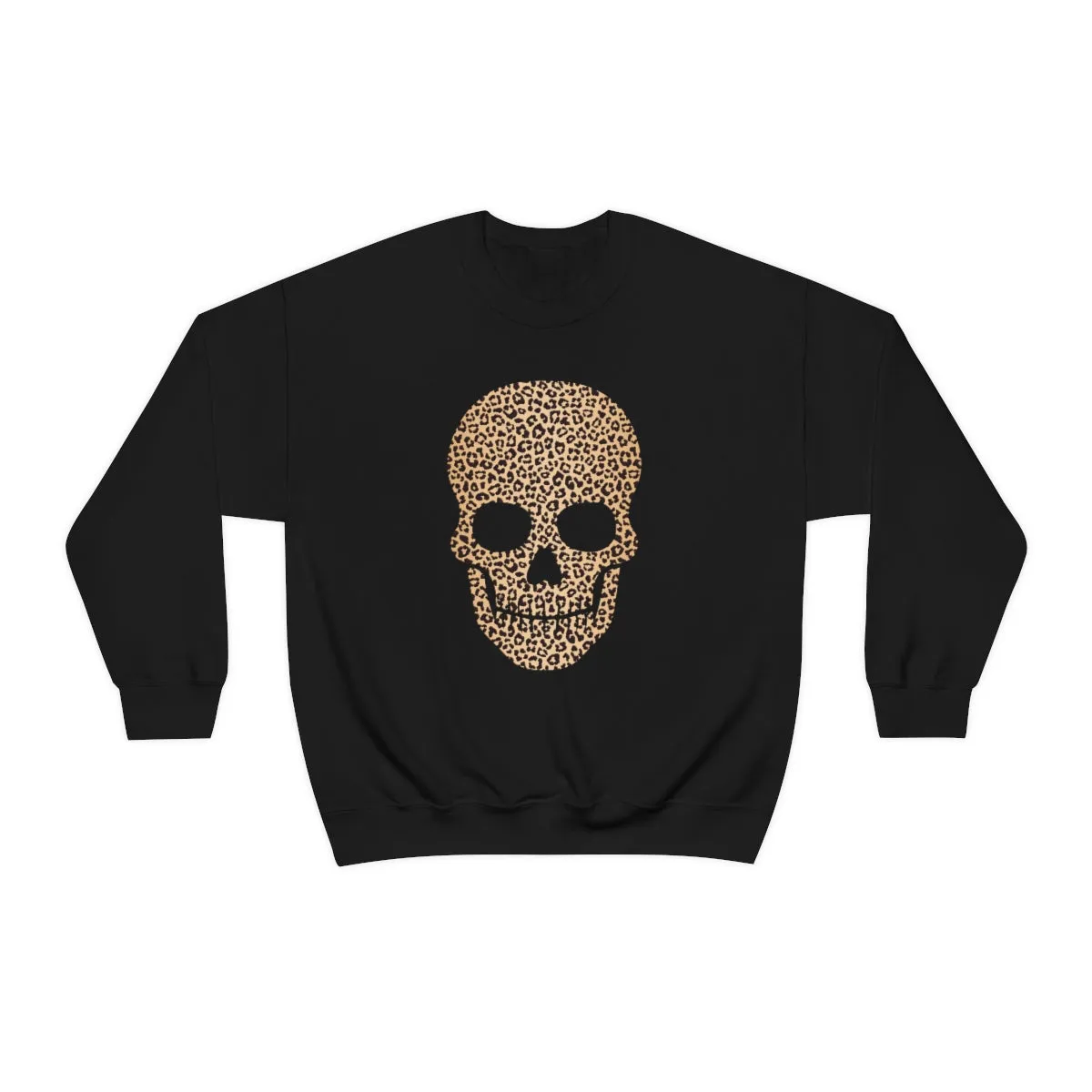 Skull Head Leopard Unisex Sweatshirt sold by Always Stylish Mama