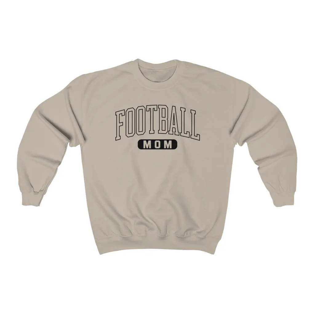 Football Mom Outlined Unisex Sweatshirt sold by Always Stylish Mama product image thumbnail 3