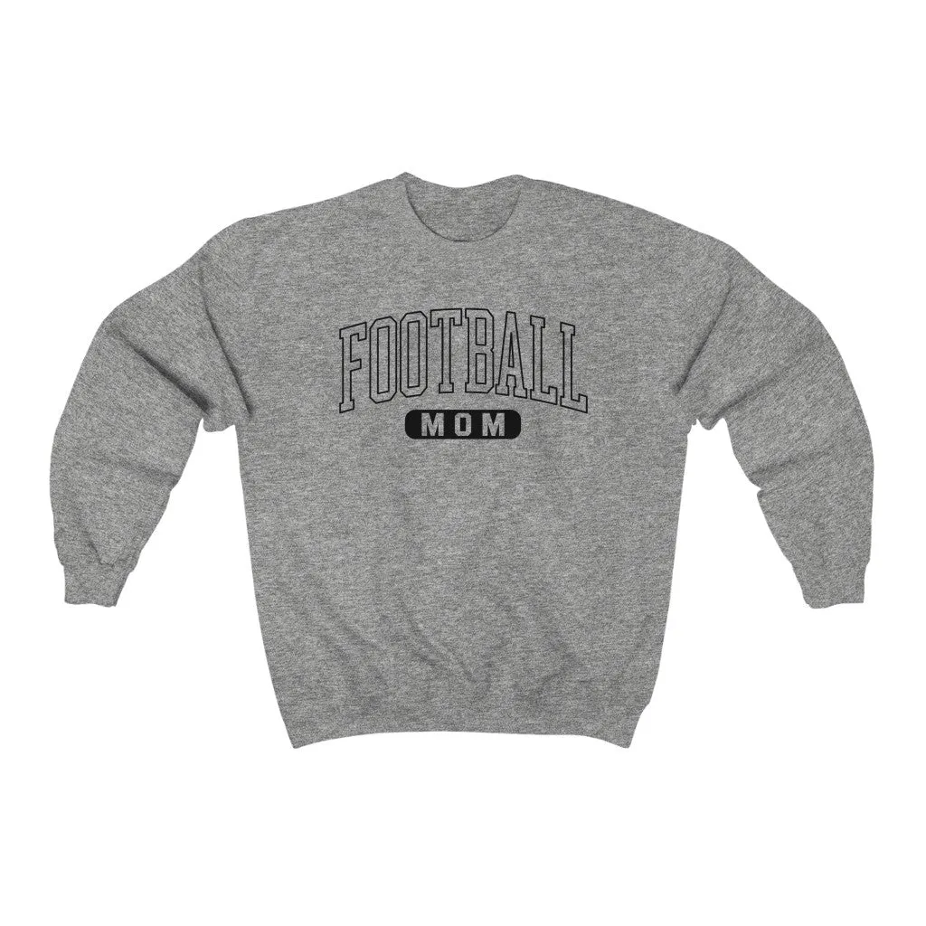 Football Mom Outlined Unisex Sweatshirt sold by Always Stylish Mama product image thumbnail 4