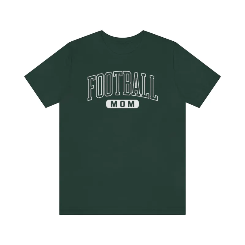 Football Mom Outlined Unisex Short Sleeve Tee sold by Always Stylish Mama
