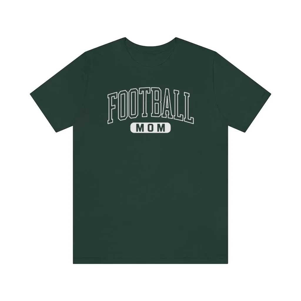 Football Mom Outlined Unisex Short Sleeve Tee sold by Always Stylish Mama