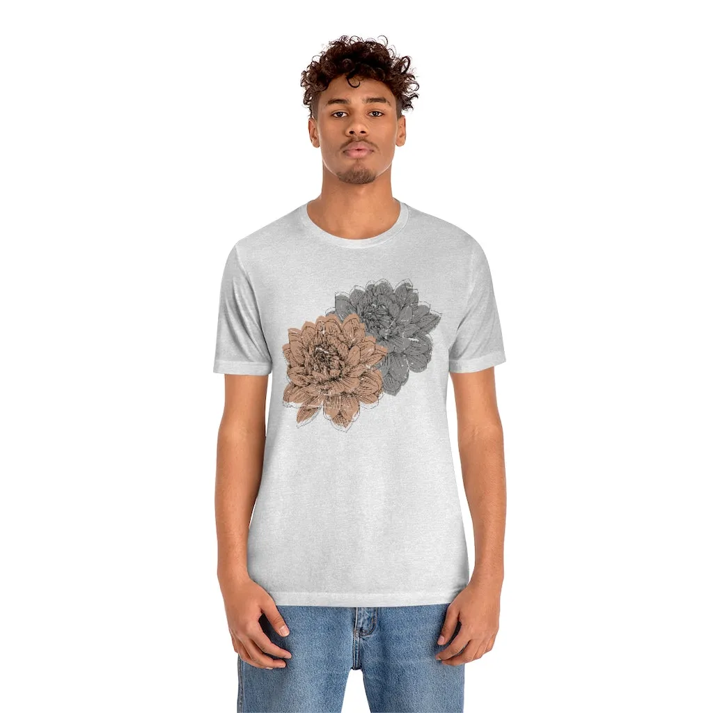 Grungy Flowers Unisex Tee sold by Always Stylish Mama product image thumbnail 3