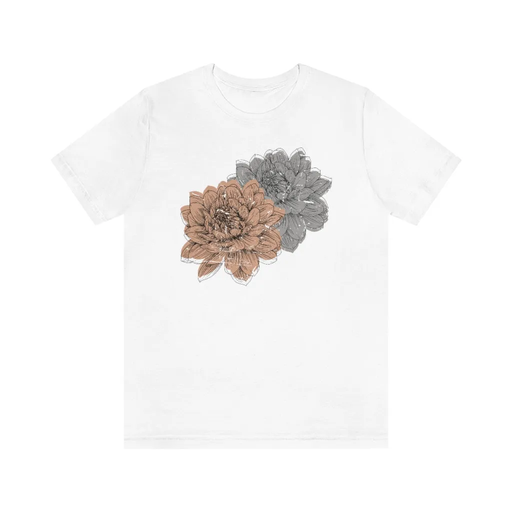 Grungy Flowers Unisex Tee sold by Always Stylish Mama product image thumbnail 4