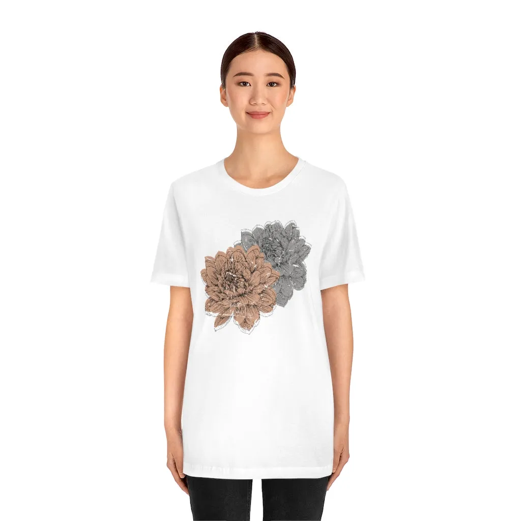 Grungy Flowers Unisex Tee sold by Always Stylish Mama product image thumbnail 5
