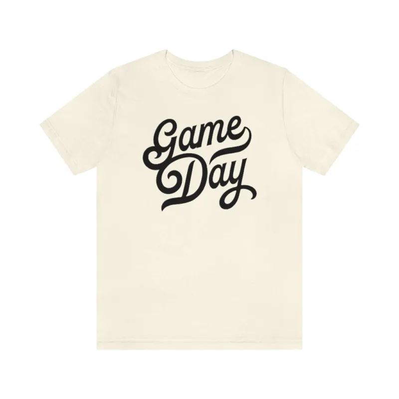Game Day Script Unisex Short Sleeve Tee sold by Always Stylish Mama