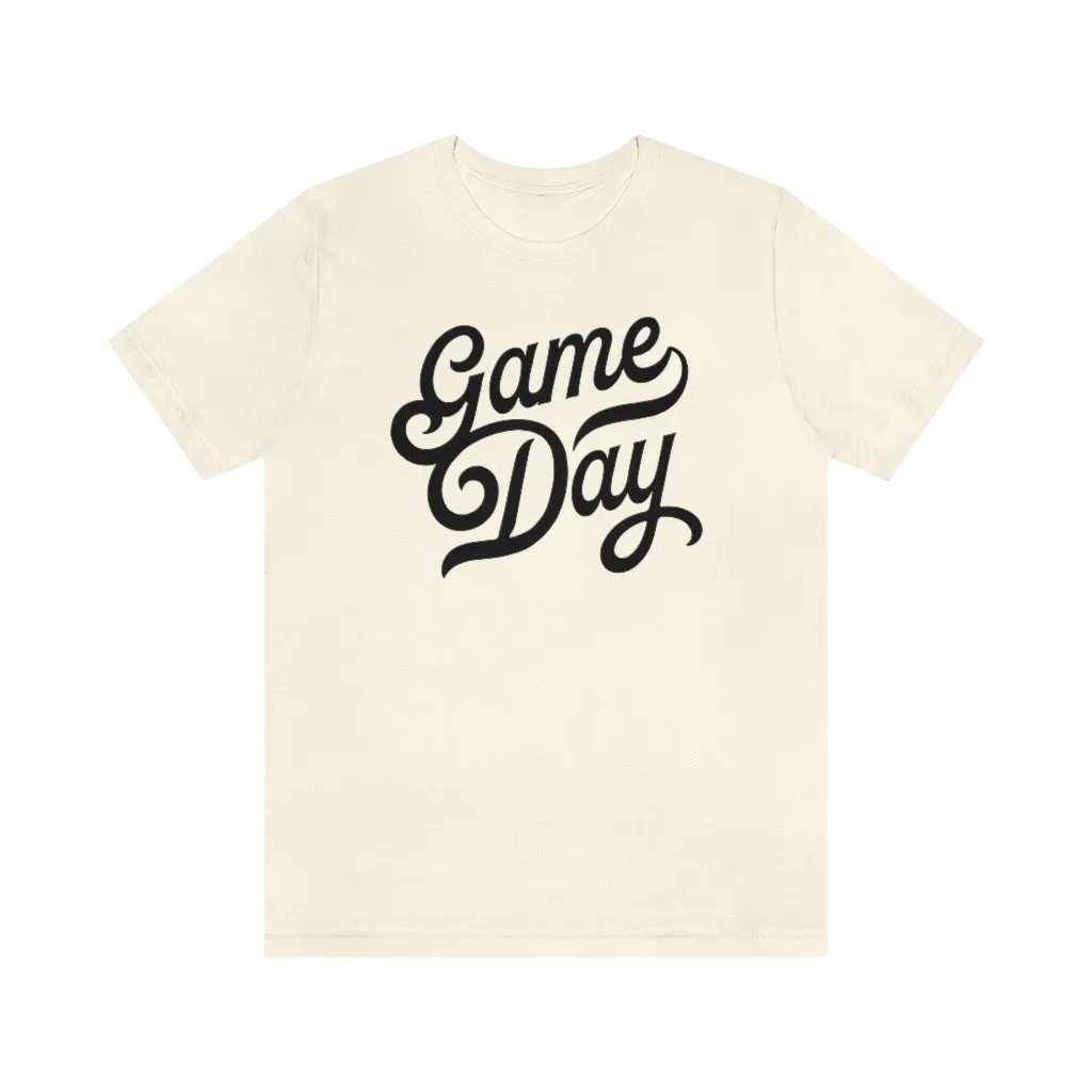 Game Day Script Unisex Short Sleeve Tee sold by Always Stylish Mama