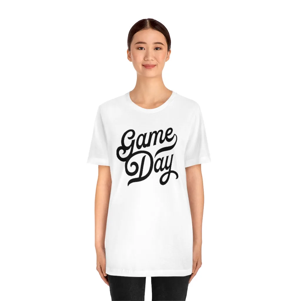 Game Day Script Unisex Short Sleeve Tee sold by Always Stylish Mama product image thumbnail 5