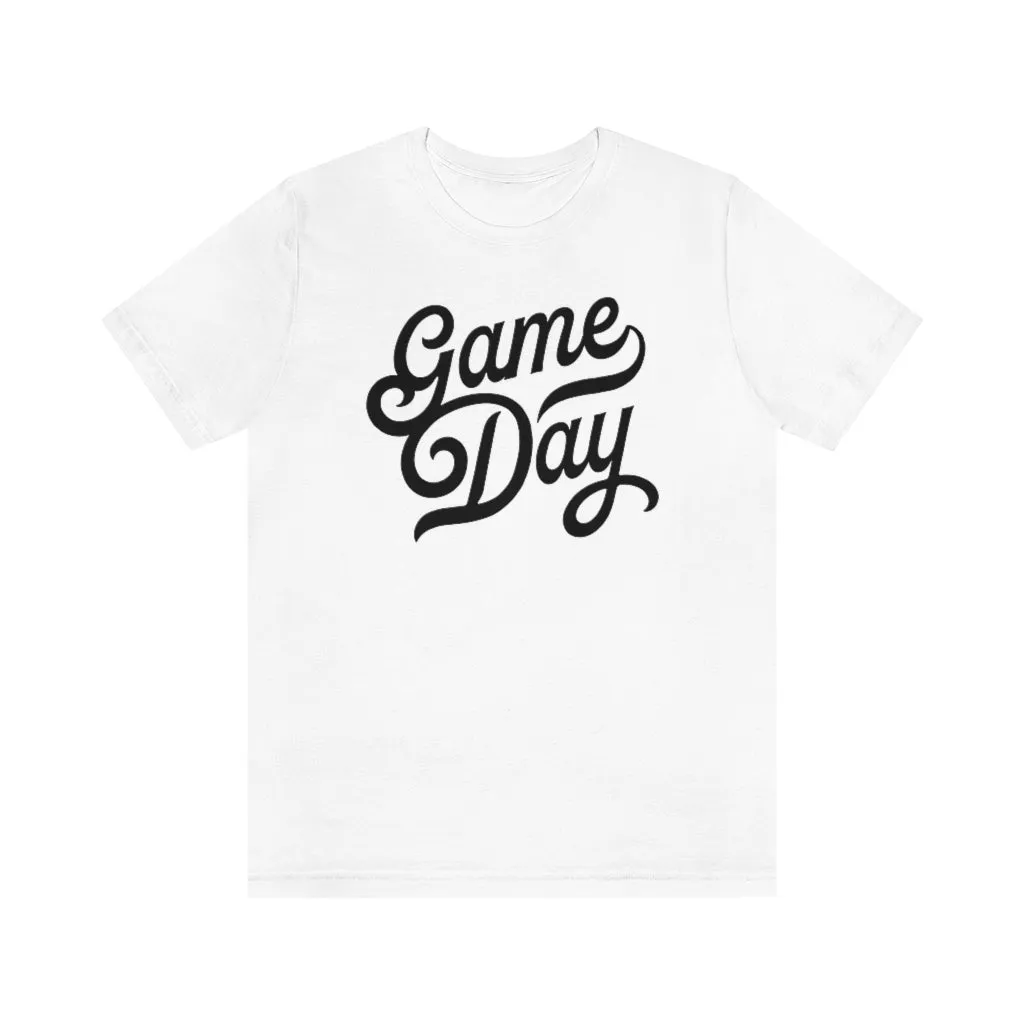 Game Day Script Unisex Short Sleeve Tee sold by Always Stylish Mama product image thumbnail 4
