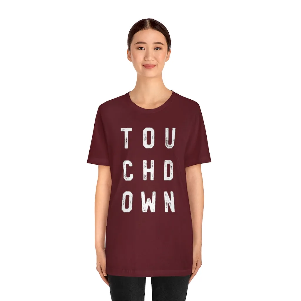 TOUCHDOWN Unisex Short Sleeve Tee sold by Always Stylish Mama product image thumbnail 2