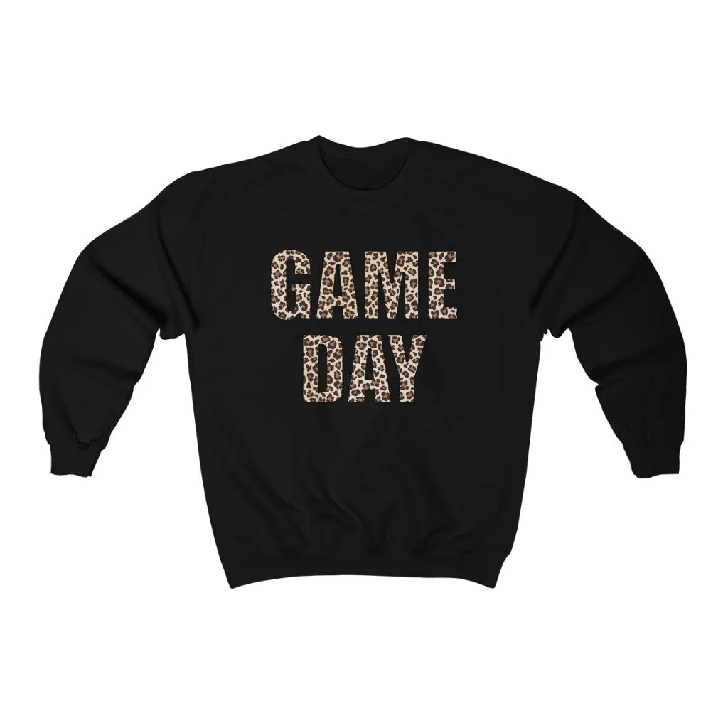 Game Day Leopard Print Unisex Sweatshirt sold by Always Stylish Mama product image thumbnail 4