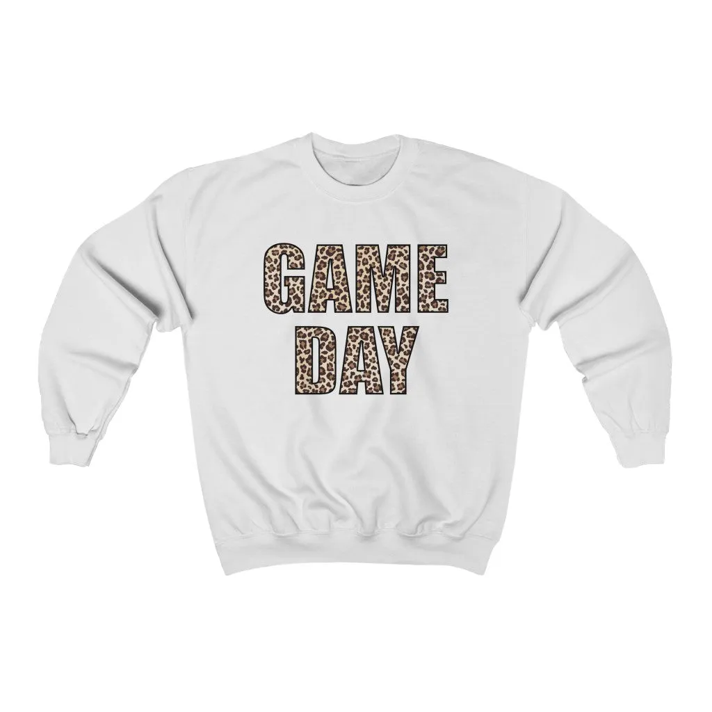Game Day Leopard Print Unisex Sweatshirt sold by Always Stylish Mama product image thumbnail 2