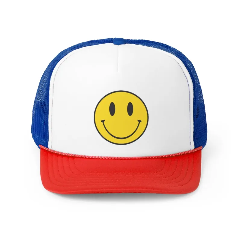 Smiley Face PRINT Trucker Caps sold by Always Stylish Mama